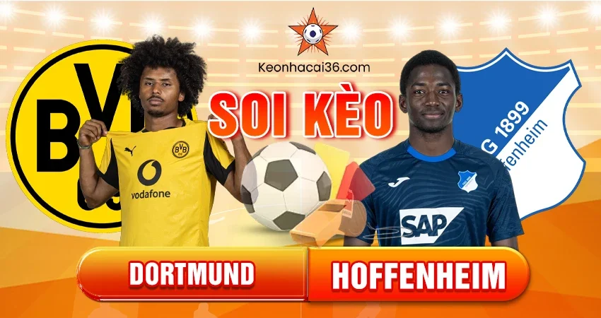 Soi Kèo Châu Á, Tài Xỉu, Châu Âu Dortmund vs Hoffenheim 23h30 07/12